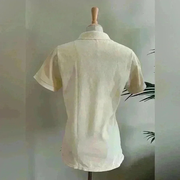 Morgan Stewart Women’s Cotton Polo Shirt | Butter Yellow | M | Tennis Shirt - Picture 6 of 8